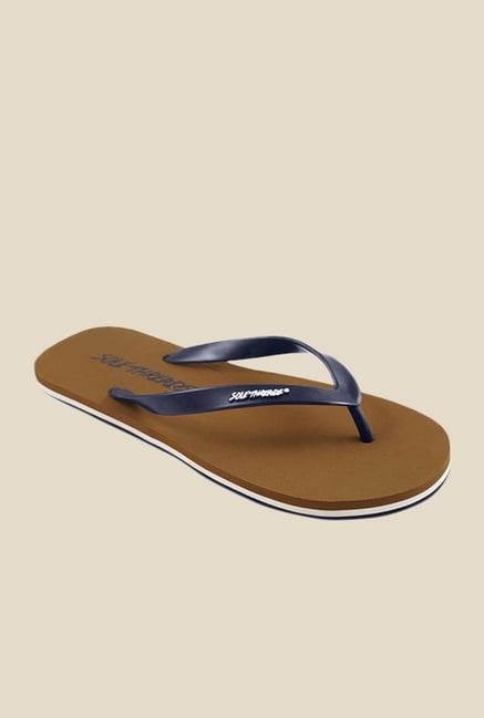 Solethreads St Basic Navy & Tan Flip Flops Solethreads St Basic Navy & Tan Flip Flops