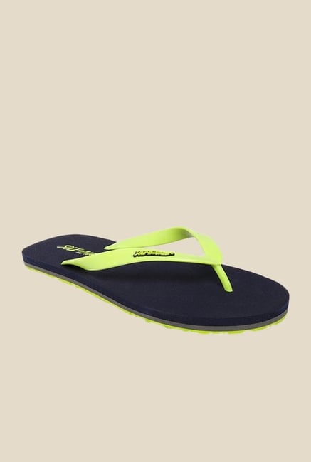Solethreads St Basic Lime Green & Black Flip Flops Solethreads St Basic Lime Green & Black Flip Flops