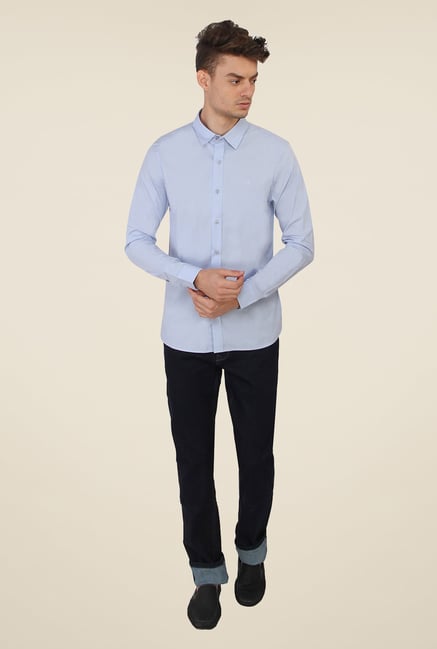 Calvin Klein Light Blue Solid Shirt Calvin Klein Light Blue Solid Shirt