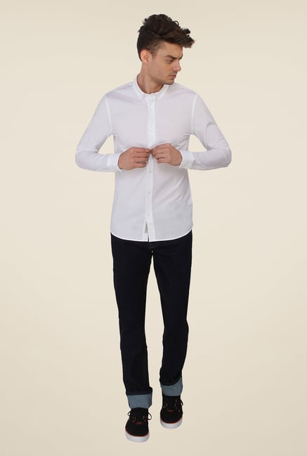 Calvin Klein White Solid Shirt Calvin Klein White Solid Shirt
