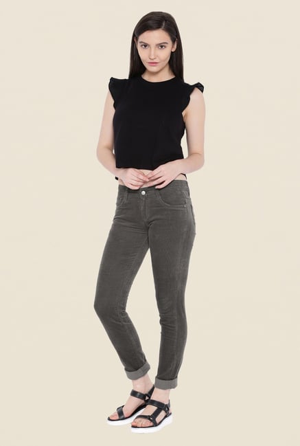 Kraus Olive Rinse Washed Jeans Kraus Olive Rinse Washed Jeans