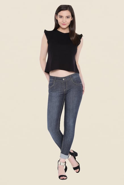 Kraus Grey Rinse Washed Denim Jeans Kraus Grey Rinse Washed Denim Jeans