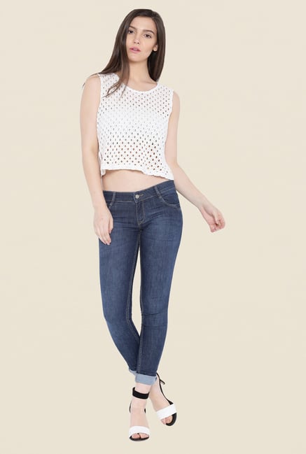Kraus Blue Rinse Washed Denim Jeans Kraus Blue Rinse Washed Denim Jeans