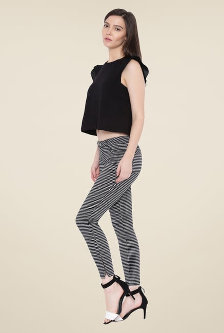 Kraus Black Ankle Length Jeans Kraus Black Ankle Length Jeans