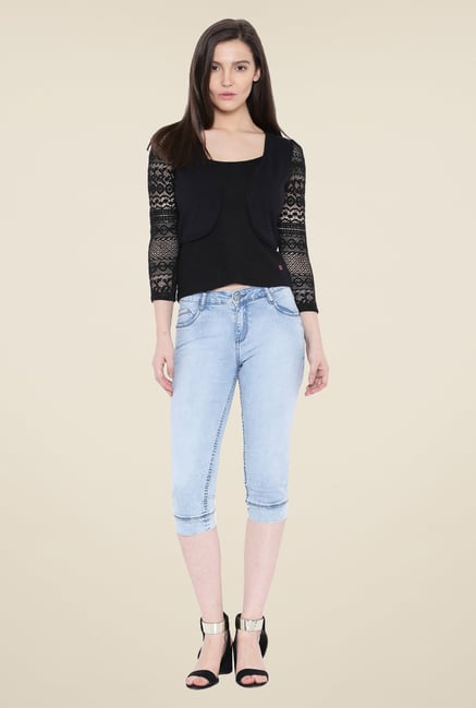 Kraus Black Solid Shrug Kraus Black Solid Shrug