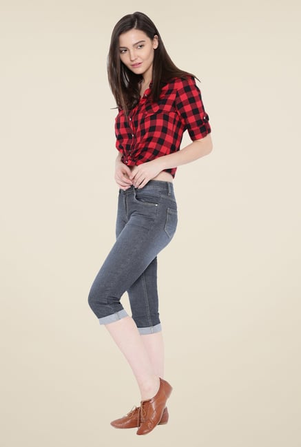 Kraus Grey Denim Capris Kraus Grey Denim Capris