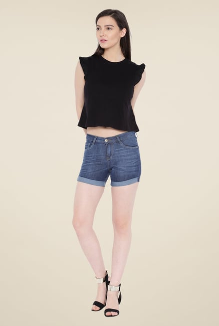 Kraus Blue Denim Shorts Kraus Blue Denim Shorts