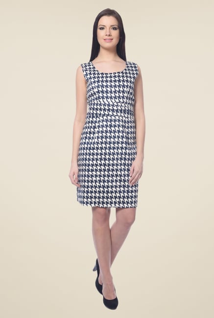 Forever Fashion Navy Printed Dress Forever Fashion Navy Printed Dress