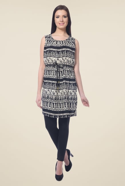 Forever Fashion Black Printed Tunic Forever Fashion Black Printed Tunic