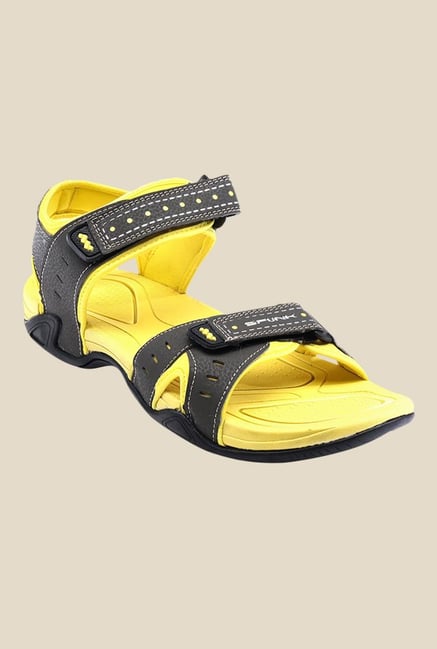 Spunk Sussex Black & Yellow Floater Sandals Spunk Sussex Black & Yellow Floater Sandals