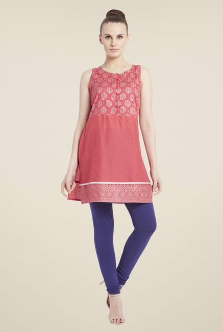Globus Pink Paisley Print Kurti Globus Pink Paisley Print Kurti