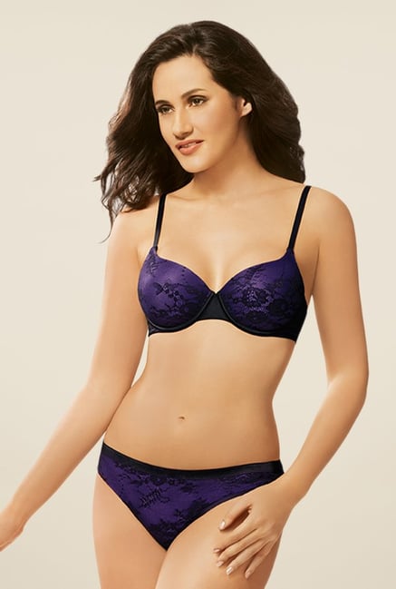Amante Purple Padded Seamless Bra Amante Purple Padded Seamless Bra
