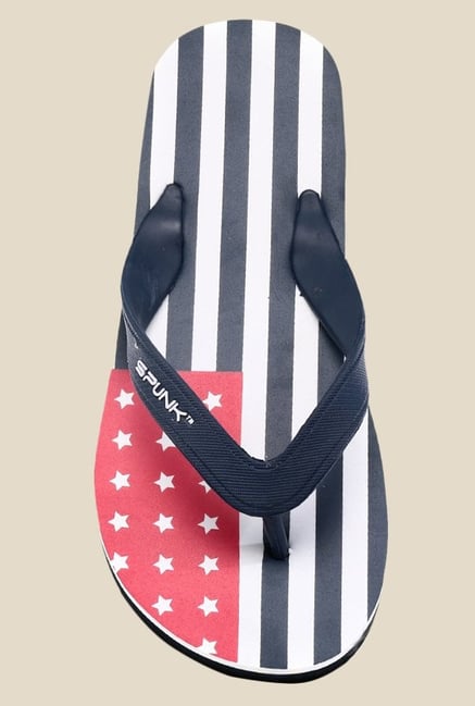 Spunk Americana Navy Flip Flops Spunk Americana Navy Flip Flops