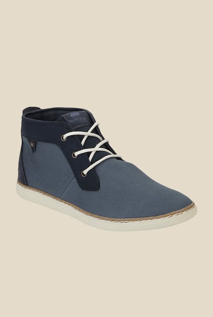 Spunk Leeds Navy & Black Chukka Boots Spunk Leeds Navy & Black Chukka Boots