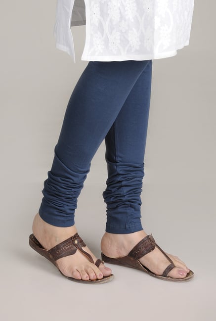 Fabindia Blue Solid Churidar Fabindia Blue Solid Churidar