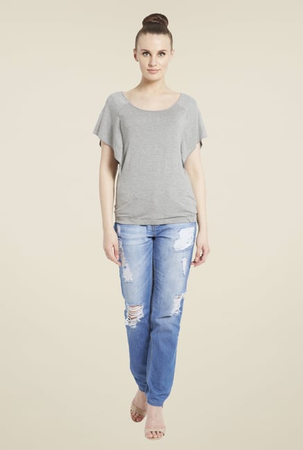 Globus Grey Solid Top Globus Grey Solid Top
