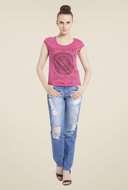 Globus Pink Printed T-Shirt Globus Pink Printed T-Shirt