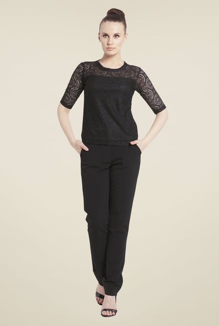 Globus Black Lace Top Globus Black Lace Top