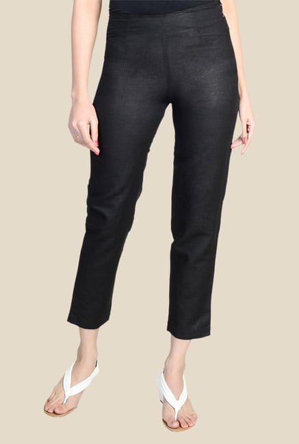 Fabindia Black Solid Pants Fabindia Black Solid Pants