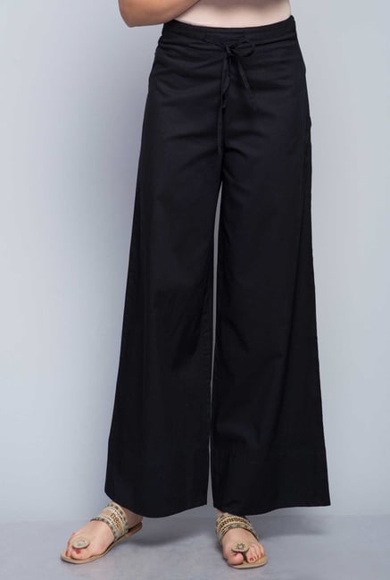Fabindia Black Solid Palazzo Fabindia Black Solid Palazzo