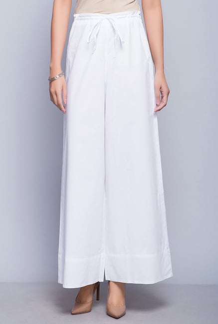 Fabindia White Solid Palazzo Fabindia White Solid Palazzo