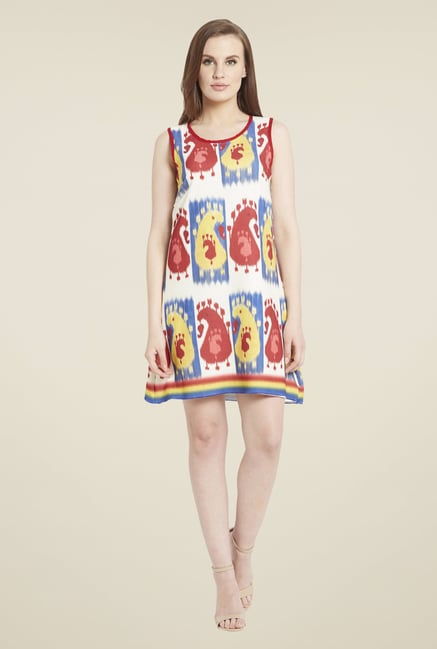 Globus Off-White Paisley Print Dress Globus Off-White Paisley Print Dress