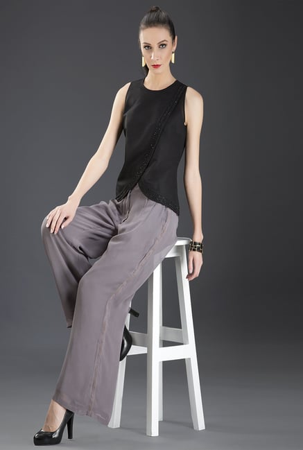 Fabindia Black Solid Top Fabindia Black Solid Top