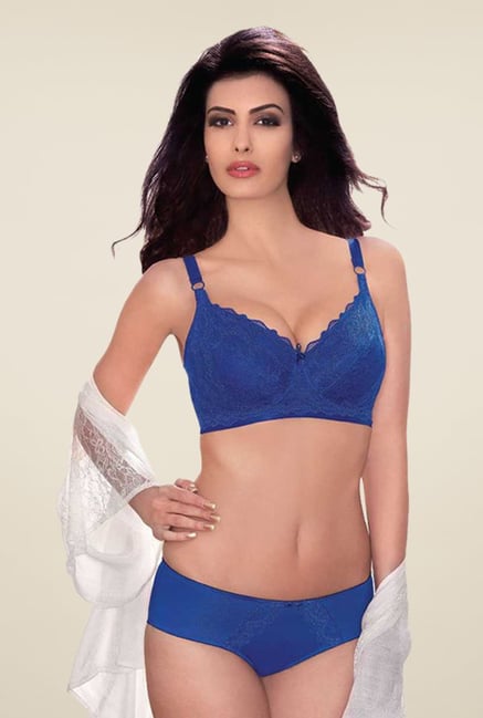 Amante Blue Underwired Full Coverage Minimizer Bra Amante Blue Underwired Full Coverage Minimizer Bra
