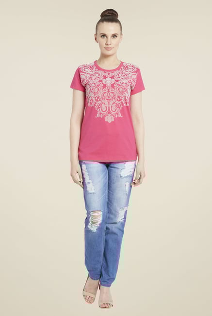Globus Pink Printed T-Shirt Globus Pink Printed T-Shirt