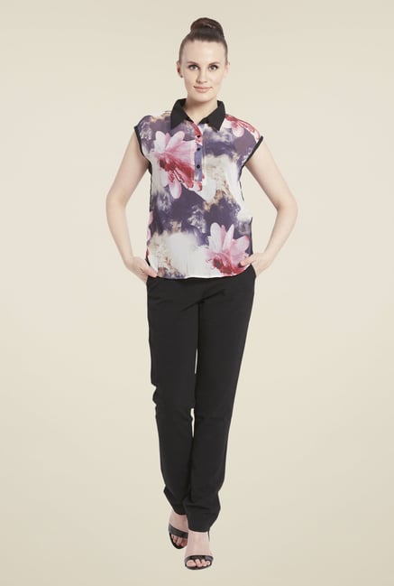 Globus Multicolor Floral Print Top Globus Multicolor Floral Print Top