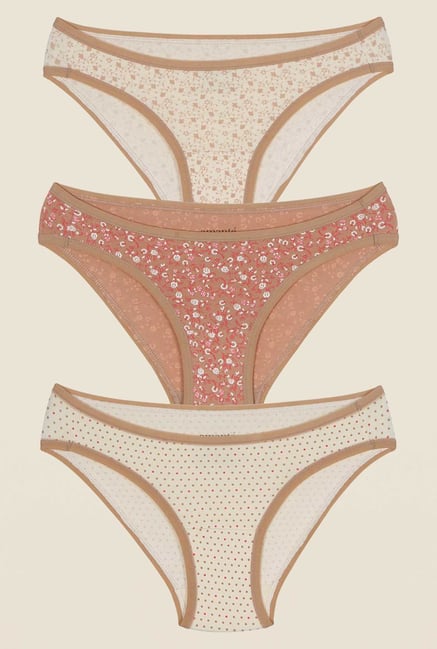 Amante Red & Brown Bikini Panty (Pack Of 2) Amante Red & Brown Bikini Panty (Pack Of 2)