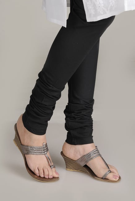 Fabindia Black Solid Churidar Fabindia Black Solid Churidar