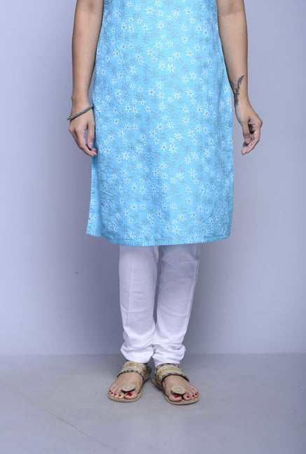 Fabindia White Solid Churidar Fabindia White Solid Churidar