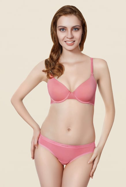 Amante Pink Padded Underwired T Shirt Bra Amante Pink Padded Underwired T Shirt Bra