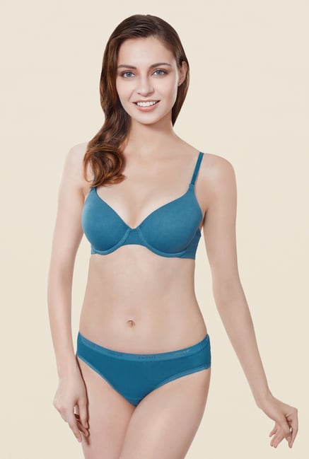 Amante Blue Padded Underwired T Shirt Bra Amante Blue Padded Underwired T Shirt Bra