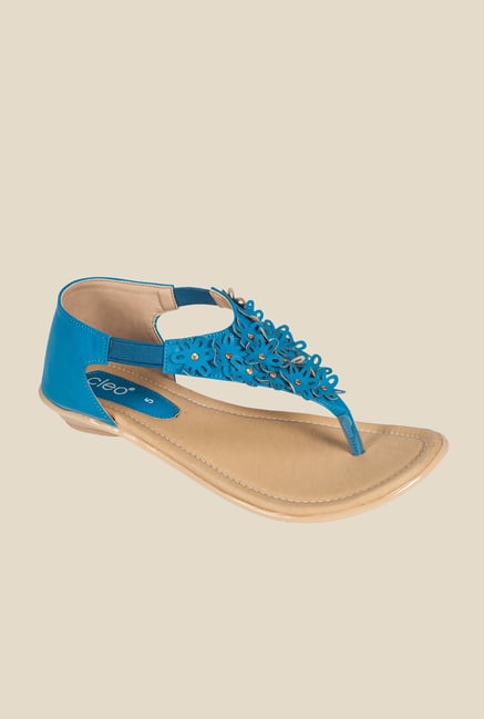 Khadim's Blue T-Strap Sandals Khadim's Blue T-Strap Sandals