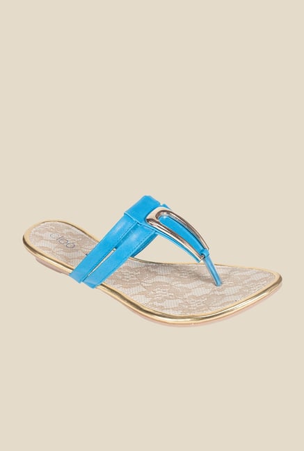 Khadim's Blue T-Strap Sandals Khadim's Blue T-Strap Sandals