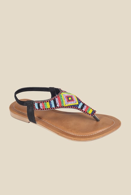 Khadim's Black Sling Back Sandals Khadim's Black Sling Back Sandals