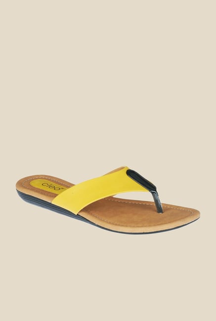 Khadim's Yellow Thong Sandals Khadim's Yellow Thong Sandals