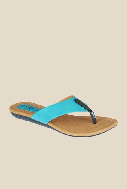 Khadim's Blue Thong Sandals Khadim's Blue Thong Sandals