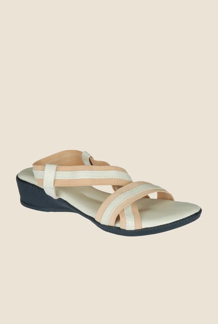 Khadim's Beige Sling Back Wedges Khadim's Beige Sling Back Wedges