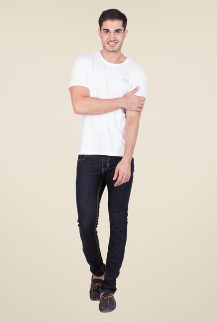 United Colors of Benetton Navy Raw Denim Jeans United Colors of Benetton Navy Raw Denim Jeans