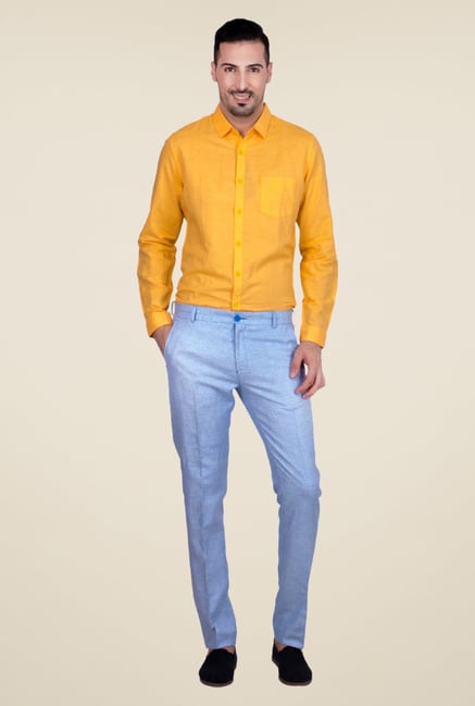 United Colors of Benetton Blue Printed Chinos United Colors of Benetton Blue Printed Chinos
