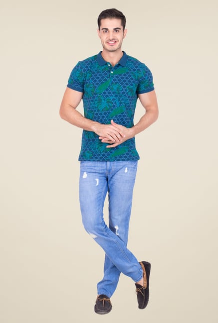 United Colors of Benetton Blue Slim Fit Jeans United Colors of Benetton Blue Slim Fit Jeans