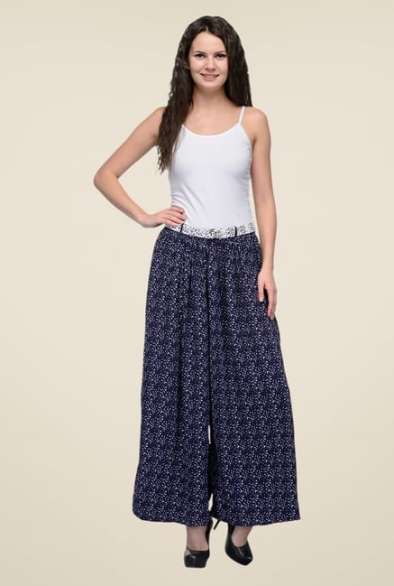 United Colors of Benetton Navy Printed Palazzo United Colors of Benetton Navy Printed Palazzo