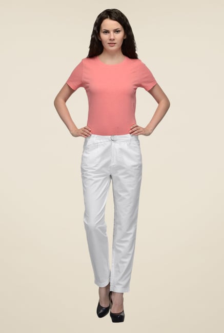 United Colors of Benetton White Trousers United Colors of Benetton White Trousers