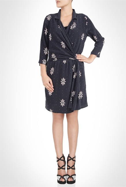 Rinku Dalmal Designer Wear Black Shirt Dress by Kimaya Rinku Dalmal Designer Wear Black Shirt Dress by Kimaya