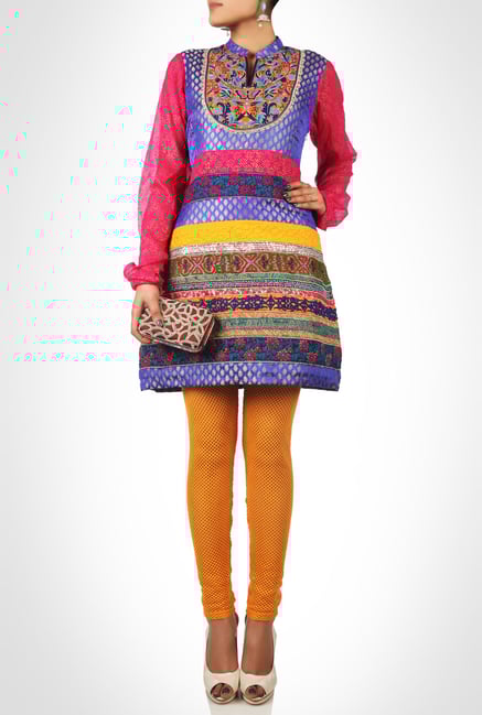 Huma Adnan Designer Wear Multicolor Suit Set by Kimaya Huma Adnan Designer Wear Multicolor Suit Set by Kimaya