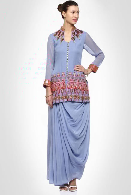 Saumya Pahwa Designer Wear Lavender Suit Set by Kimaya Saumya Pahwa Designer Wear Lavender Suit Set by Kimaya