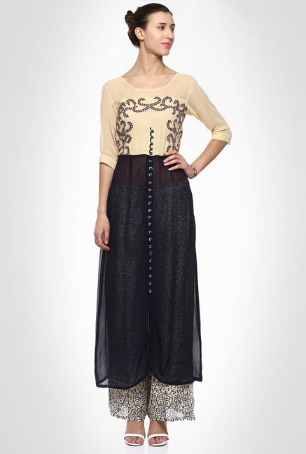 Saumya Pahwa Designer Wear Multicolor Suit Set by Kimaya Saumya Pahwa Designer Wear Multicolor Suit Set by Kimaya
